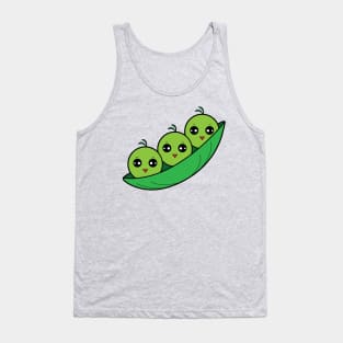 Cute Cartoon Three Peas in a Pod Tank Top